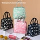 thumbnail image 2 of Greeniant Fiambrera portátil, bolsa de tela impermeable, enfriador térmico de alimentos, bolsa de almacenamiento de Picnic con aislamiento de flores, Kits de desorden para acampar Azul oscuro Greeniant OD027724-01, 2 of 6