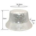 thumbnail image 2 of Dyfzdhu Stage Hat Women Color Reflective Bucket Male Personality Bright Visor Dazzling Hip Hop, 2 of 3