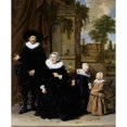 thumbnail image 3 of Frans Hals 12x14 Black Modern Framed Museum Art Print Titled - Portrait of a Dutch Family (1633 - 1636), 3 of 5