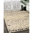 thumbnail image 3 of Ahgly Company Machine Washable Indoor Rectangle Abstract Bullet Shell Brown Area Rugs, 8' x 12', 3 of 7