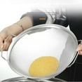 thumbnail image 4 of Colander Fine Mesh Stainless Steel Drainer Sieve Sifter with 2 Handles, 4 of 8
