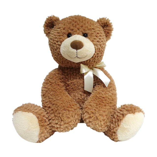 Kid Connection Camel Cuddly Bear With Bow Plush Stuffed Animal 18”