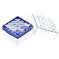 thumbnail image 4 of Unique Bargains Freezer Tube Box 25 Places Waterproof Polypropylene Holder Rack for 1.8/2ml Microcentrifuge Tubes, Blue 4Pcs, 4 of 5