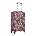 thumbnail image 3 of Daiia Skull rock music record Luggage Cover, Thickened Washable Travel Luggage Covers, Elastic Unique Baggage Covers for 18-20 inch Luggage-X-Large, 3 of 9
