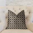 thumbnail image 2 of Plutus 20" x 20" Diamond Embers Luxury Throw Pillow in Gray and Beige, 2 of 3