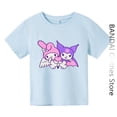 thumbnail image 1 of Camiseta Kawaii Kuromi para niñas y niños, ropa de algodón de dibujos animados de Anime, conjuntos de camisetas de Hello Kitty, ropa informal, 1 of 4