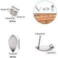 thumbnail image 2 of 50 Pcs Boucles d'Oreilles Feuille d'Érable en Acier Inoxydable Style Feuille avec Boucle Boucles d'Oreilles Forme Feuille avec Écrous pour Fabrication de Boucles d'Oreilles DIY, 2 of 4
