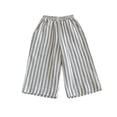 thumbnail image 3 of CAIVO Children Striped Wide Leg Pants For Boys Girls Summer Casual Outdoor Wear Breathable Comfortable Trousers, 3 of 5