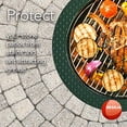 thumbnail image 4 of RESILIA - Round Under Grill Mat - Green Diamond Plate, Large 36-inch Diameter, for Outdoor Use, 4 of 5