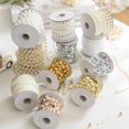 thumbnail image 2 of Decoración navideña, hilo de pescar, perlas artificiales, cadena de cuentas, guirnalda, decoración para fiesta de boda, bricolaje, decoración para árbol de Navidad, 2 of 5