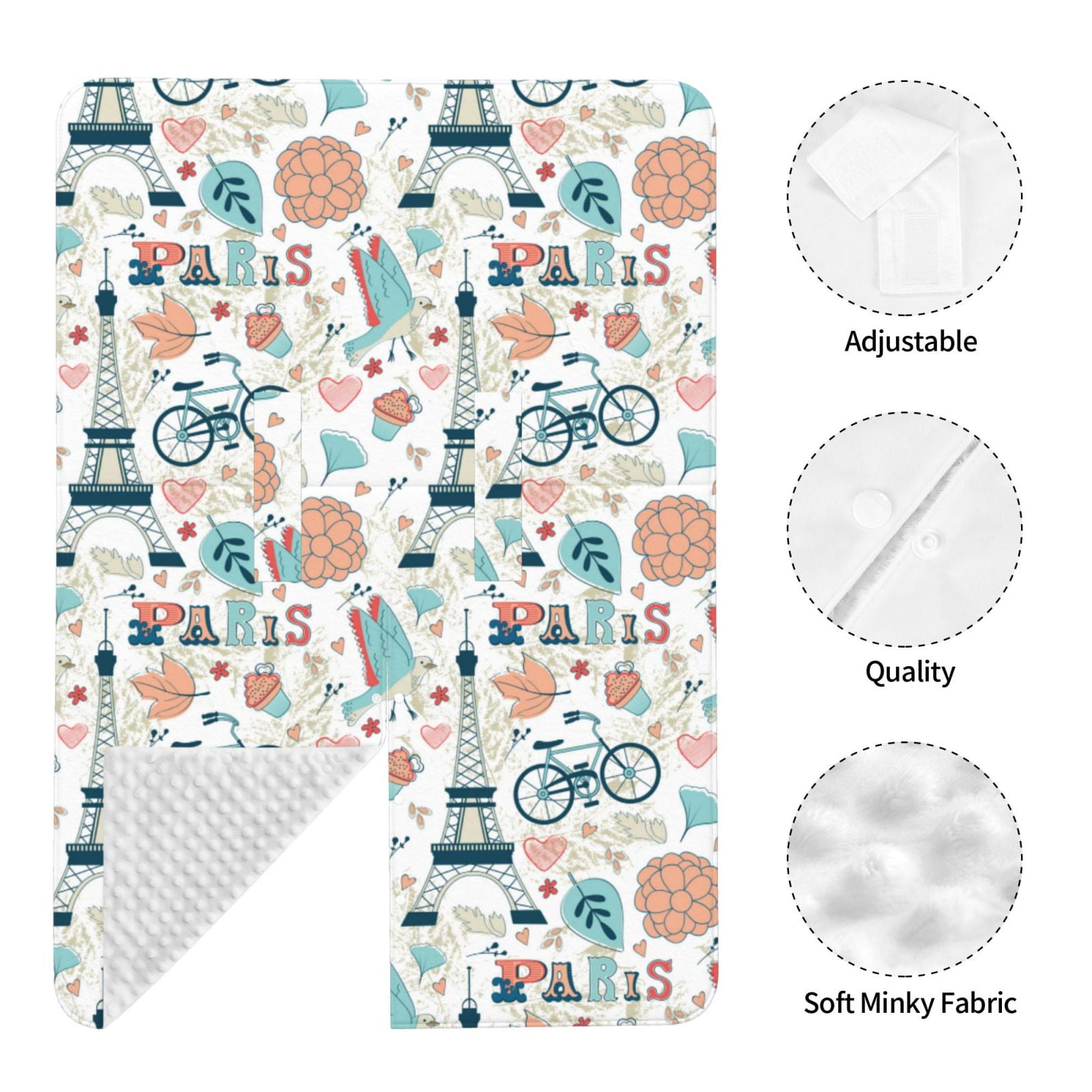 Car Seat Cover Baby - Eiffel tower Breathable Infant Car Seat Cover for Baby Carseat, Lightweight Comfort Baby Essentials Must Haves Newborn Stuff for Girl Boy