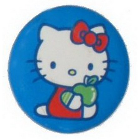 Loungefly Hello Kitty Holding Green Apple Blue Button Walmart Com