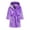Purple, variant on Flannel Toddler Kids Robe Baby Boys Girls Cartoon Bathrobes Hooded Warm Flannel Night Robe Sleepwear Pajamas Pjs Homewear for 2-7 Years (A01-WH2,5-6 Years)