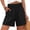 Noir, variante sur BLVB Shorts d'Été Décontractés pour Femmes avec Poches, Taille Haute Froncée, Jambe Grand, Coupe Ample, Plage, Vacances, Shorts Tendance