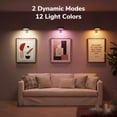 thumbnail image 3 of Rechargeable Picture Lights for Wall, 12 RGB Colors & Dimmable Frame Lights, Wireless Magnetic Poster Light with Timer & Remote Control, for Art Display, Photos, Wall Decor, 3 Pack, 3 of 9