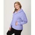 thumbnail image 4 of Hanes Just My Size EcoSmart Women's Full-Zip Fleece Hoodie (Plus ) Peri Blue 2X, 4 of 6