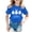 Blue, variant on Toddler Girls Tops & T-Shirts Children's Easter Bunny Print Round Neck Short Sleeve Fashion Casual Comfortable Tshirts Holiday Wear,Gray,4-5 Years