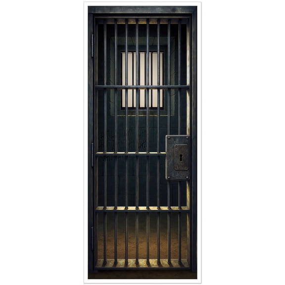 Plastic Jail Cell Door Covers, 6' x 30", Pack of 3