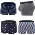 thumbnail image 3 of Men's Boxer Briefs 5 Pack No Ride-up Breathable Comfortable Sport Underwear, 3 of 5
