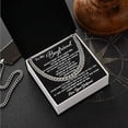 thumbnail image 3 of Boyfriend Necklace From Girlfriend, To My Boyfriend Chain, Birthday & Christmas Gifts With Message Card and Gift Box, Valentines Day Gift for Men, Cuban Chain Necklace for Boyfriend from Girlfriend, 3 of 5