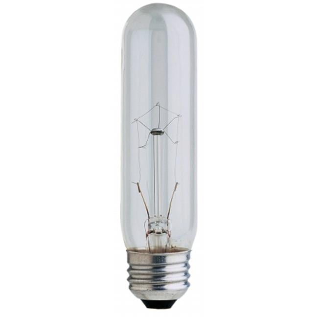 25 Watt Clear T10 Long Life Tubular Light Bulbs