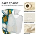 thumbnail image 4 of 2L Hot Water Bottle with Soft Velvet Cover PVC Hot Water Bag for Pain Relief Long-Lasting Warmth White Chrysanthemums, 4 of 8