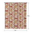 thumbnail image 5 of Beige Christmas Gingerbread Man Pattern Shower Curtain 72"x84" ,Bathroom Decorative Shower Curtains Set with 12 Hooks,Modern Waterproof Washable Shower Curtain, 5 of 6