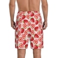 thumbnail image 3 of Kdxio Cute Strawberry Print Mens Sleep Shorts Bottoms Soft Comfy Pajama Wear Pants with Drawstring Pockets, 3 of 7