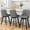 Dark Gray-fabric, variant on LainTene 24" Counter Height Swivel Bar Stools Set of 6, Fabric Upholstered Counter Barstools with Solid Wood Legs and Backs for Kitchen Island, Home Bar