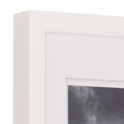 Gallery Solutions White Picture Frame Double White Mat Airfloat Wall Display 20 x 24 For 16x20 Photo 1-pack