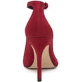 thumbnail image 3 of Calvin Klein Womens Demma Suede Ankle Strap Loafer Heels, 3 of 3