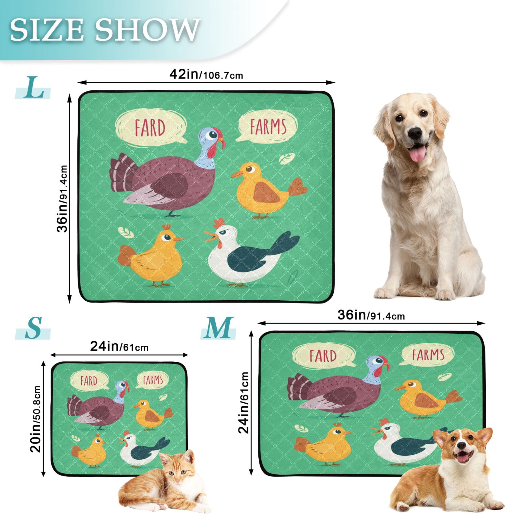 IAUYY Washable Pee Pads for Dogs Smallx3 Absorbent and Leak-Proof Non-Slip Reusable Puppy Pee Pads for Dogs Applicable to Playpen Potty Crate Speech Bubble