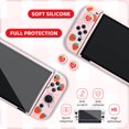 thumbnail image 4 of RHOTALL Strawberry Theme Carrying Case Set for Nintendo Switch OLED, Cute Accessories Bundle for Switch OLED with TPU Protective Shell, Adjustable Shoulder Strap, Screen, 4 of 7