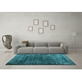 thumbnail image 3 of Ahgly Company Indoor Rectangle Abstract Light Blue Contemporary Area Rugs, 4' x 6', 3 of 4