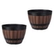 thumbnail image 2 of EeaseMX 2 macetas de madera de imitación para plantas, gruesas y gruesas., 2 of 7