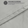 thumbnail image 4 of Superior Cotton Blend 600 Thread Count Duvet Cover Set, King/ California King, Platinum, 4 of 5