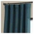 thumbnail image 5 of TiaGOC Faux Linen Room Darkening Curtains - 96 Inches Long Luxury Linen Curtains for Bedroom & Living Room (1 Panel), 50W X 96L, Story Blue, 5 of 9