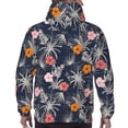 thumbnail image 7 of Kdxio Hawaiian Style Print Mens Casual Hooded Collar Drawstring Hoodies Pullover Sweatshirts Casual Long Sleeve Shirts-3X-Large, 7 of 7