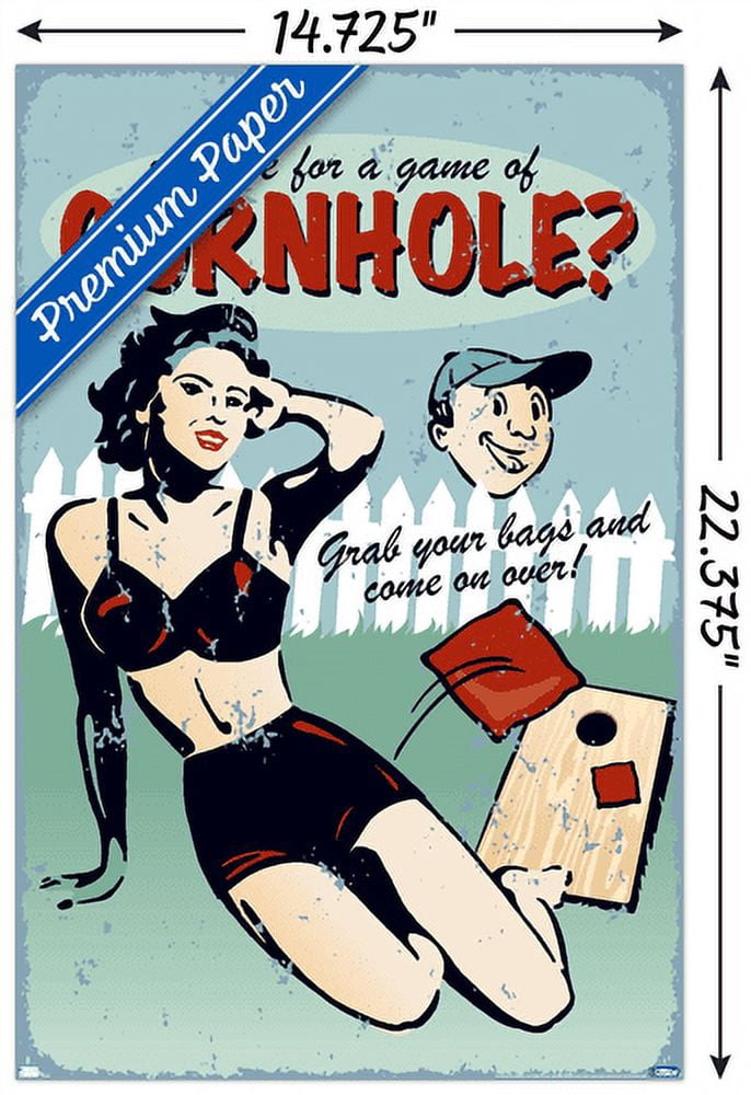 Anyone for Cornhole Wall Poster, 14.725" x 22.375"