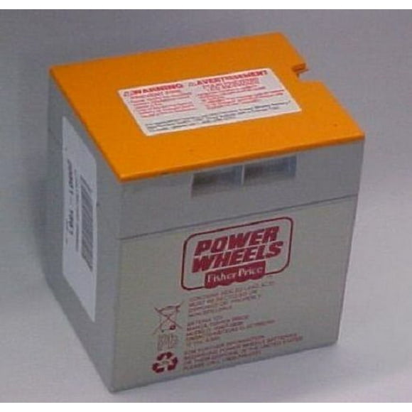 Fisher Price, Power Wheels, Gray Battery with Orange Top, 12 volt, 00801-1661