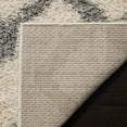 thumbnail image 4 of SAFAVIEH Dallas Jerrie Geometric Shag Area Rug, Ivory/Grey, 11' x 15', 4 of 8