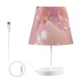 thumbnail image 2 of Pink Pearls Bubbles LED Desk Lamp Table Lamp USB Bedside Nightstand Small Lamp for Bedroom Living Room Kids Room, 2 of 8