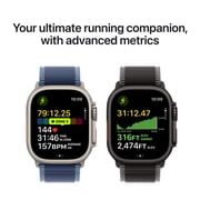 Apple Watch Ultra 3 GPS + Cellular 49mm Black Titanium Case with Black Alpine Loop - Medium