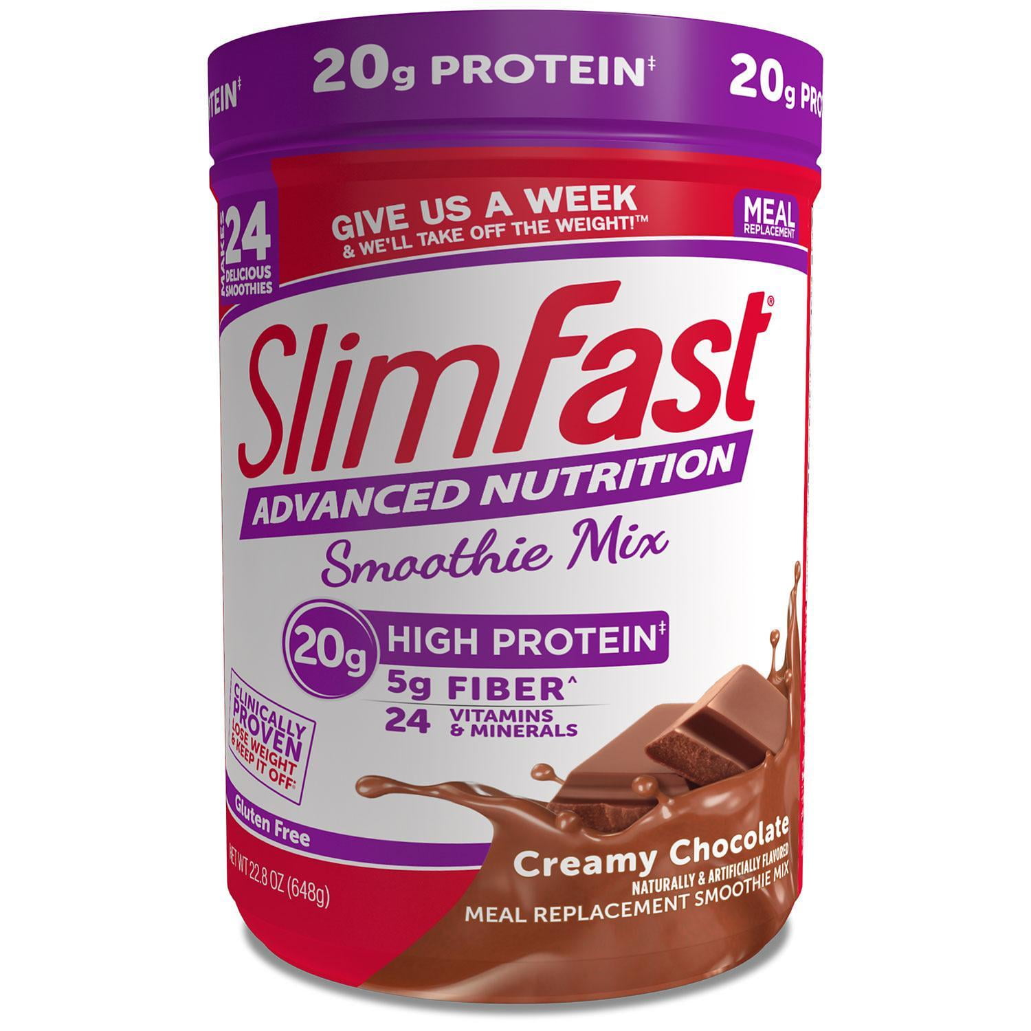 SlimFast Advanced Nutrition Creamy Chocolate High Protein Smoothie Mix