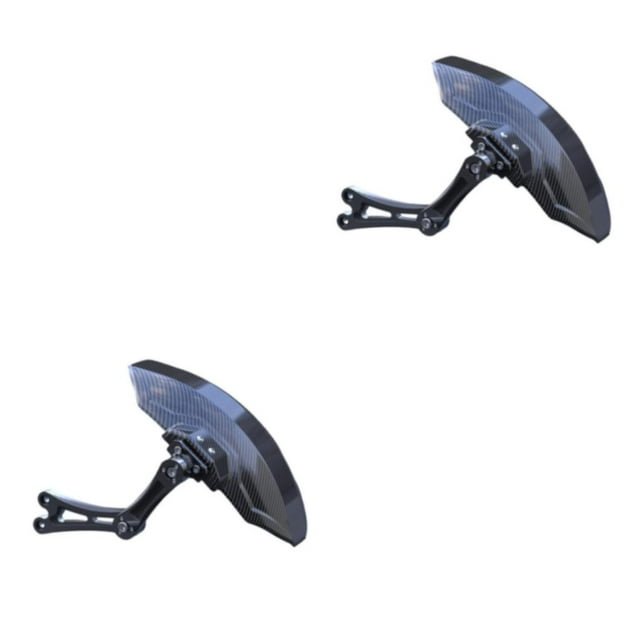Maytalsory Carbon Fiber Motorcycle Rear Wheel Fender Mudflap for Niu Technologies Sturdy and Efficient 1st Generation Black 2Set