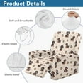 thumbnail image 5 of HELLHERO 1 Seater Recliner Cover Dachshund Dog Paw Print Recliner Stretch Sofa Slipcover Dust-proof Non Slip Lazy Boy Chair Covers for Reclining Chair, 5 of 8