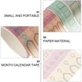 thumbnail image 6 of Ferencaa 10 Rolls Calendar Washi Tape Set Day Week Month Masking Tapes Monthly Scrapbook Tape DIY Planner Writable Paper Tapes for DIY Scrapbook Crafts Decors (Random Style), 6 of 10