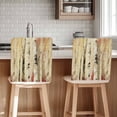 thumbnail image 5 of Chair Covers Set of 8 Autumn Forest Fall Watercolor Trees Nature Birch Tree Chair Back Covers Stretch Removable Washable Slipcovers Seat Protector for Dining Room Kitchen Party Decor, 5 of 5