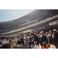 thumbnail image 2 of President Kennedy Throws Out First Ball Of The 32Nd All-Star Baseball Game. Flanking The President History, 2 of 2
