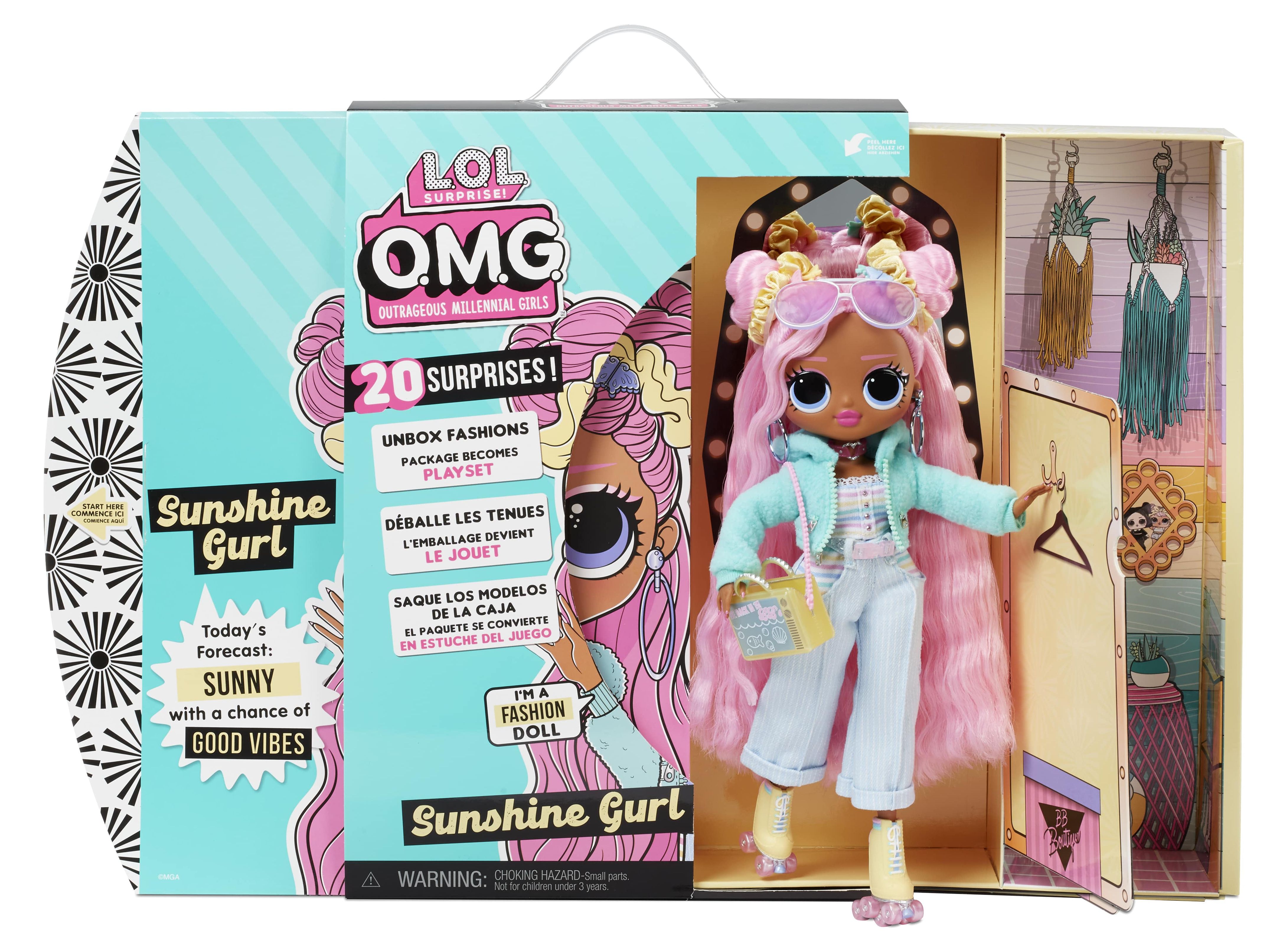 LOL Surprise OMG Sunshine Gurl Fashion Doll - Dress Up Doll Set With 20 Surprises for Girls and Kids 4+ - image 2 of 7